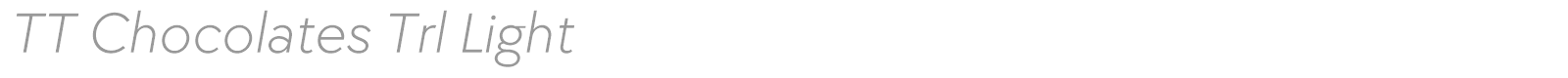 TT Chocolates font preview